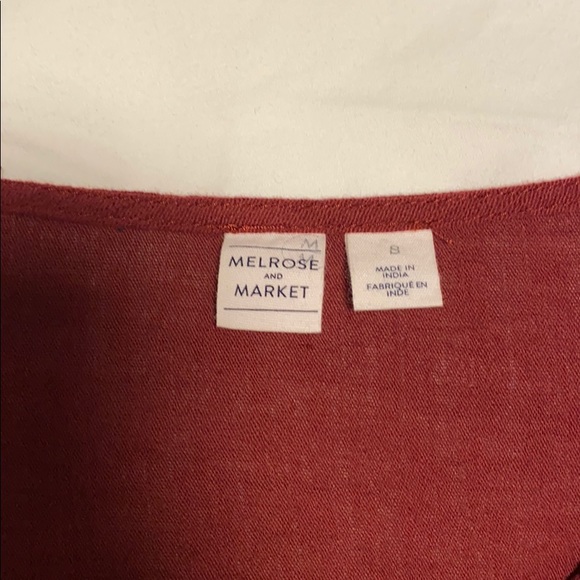 Burgundy fringe top - Picture 3 of 3